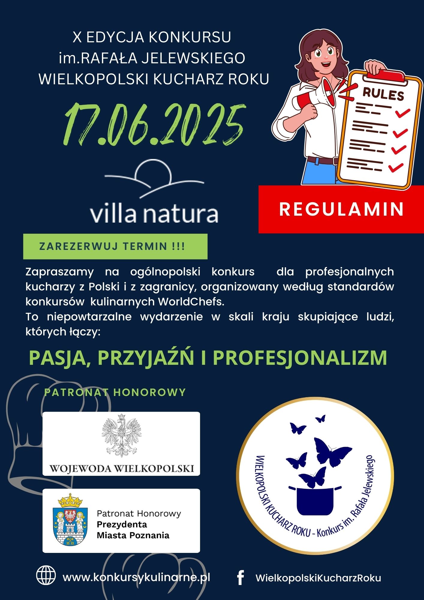 Pięć kluczowych zasad bezpieczeństwa żywności Worldchefs w konkursach